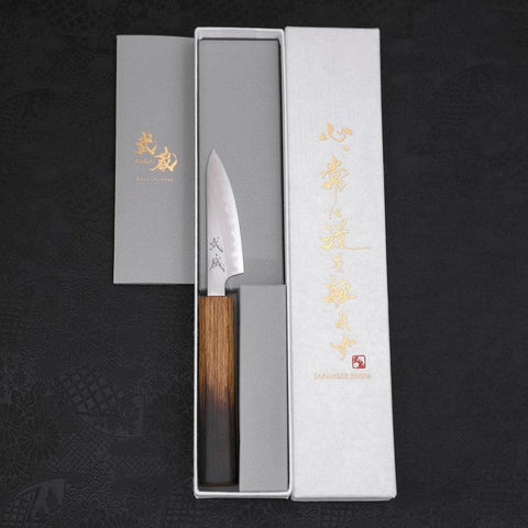 Paring White Steel #1 Polished Yaki Urushi Handle 80mm (3.1”)