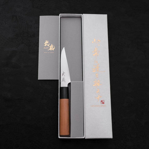 Peeling Knife VG-10 Damascus Cherry Handle 90mm-[Musashi]-[Japanese-Kitchen-Knives]