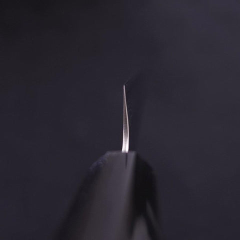 Petty AUS-10 Nashiji Damascus Buffalo Magnolia Handle 135mm-[Musashi]-[Japanese-Kitchen-Knives]