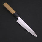 Petty AUS-10 Nashiji Damascus Buffalo Magnolia Handle 135mm-[Musashi]-[Japanese-Kitchen-Knives]