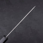 Petty AUS-10 Nashiji Damascus Dark-Blue Urushi Handle 135mm-[Musashi]-[Japanese-Kitchen-Knives]