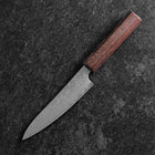 Petty AUS-10 Nashiji Damascus Wenge Handle 135mm (5.3”)-[Musashi]-[Japanese-Kitchen-Knives]