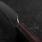 Petty AUS-10 Nashiji Damascus Wenge Handle 135mm (5.3”)-[Musashi]-[Japanese-Kitchen-Knives]