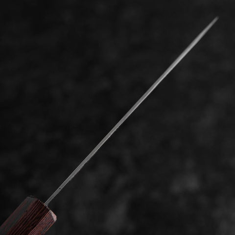 Petty AUS-10 Nashiji Damascus Wenge Handle 135mm (5.3”)-[Musashi]-[Japanese-Kitchen-Knives]
