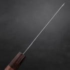 Petty AUS-10 Polished Nashiji Damascus Walnut Handle 135mm-[Musashi]-[Japanese-Kitchen-Knives]