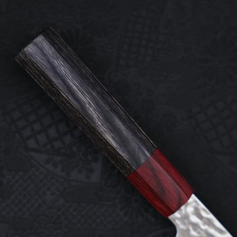 Petty AUS-10 Tsuchime Damascus Cherry Handle 150mm-[Musashi]-[Japanese-Kitchen-Knives]