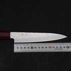 Petty AUS-10 Tsuchime Damascus Cherry Handle 150mm-[Musashi]-[Japanese-Kitchen-Knives]