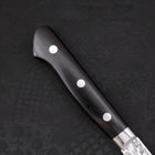 Petty AUS-10 Tsuchime Damascus Western Black Handle 135mm-[Musashi]-[Japanese-Kitchen-Knives]