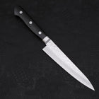 Petty AUS-10 Tsuchime Damascus Western Black Handle 135mm-[Musashi]-[Japanese-Kitchen-Knives]