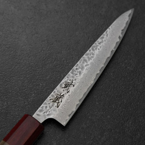 Petty AUS-10 Tsuchime Walnut Handle 135mm (5.3”)-[Musashi]-[Japanese-Kitchen-Knives]