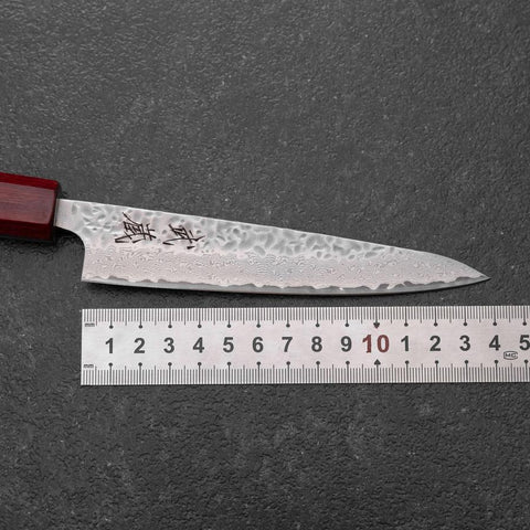 Petty AUS-10 Tsuchime Walnut Handle 135mm (5.3”)-[Musashi]-[Japanese-Kitchen-Knives]