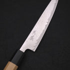 Petty AUS-10 Wave Nickel Damascus Buffalo Magnolia Handle 150mm-[Musashi]-[Japanese-Kitchen-Knives]
