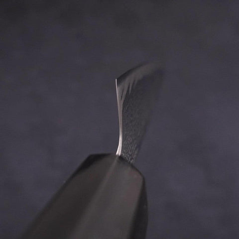 Petty AUS-10 Wave Nickel Damascus Buffalo Magnolia Handle 150mm-[Musashi]-[Japanese-Kitchen-Knives]