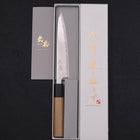 Petty AUS-10 Wave Nickel Damascus Buffalo Magnolia Handle 150mm-[Musashi]-[Japanese-Kitchen-Knives]