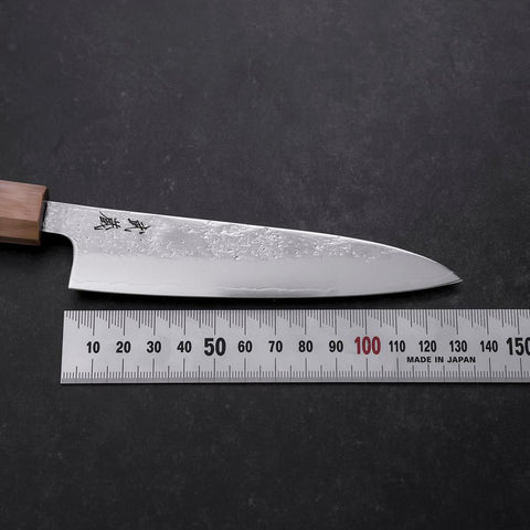 Petty AUS-8 Nashiji Olive Handle 120mm-[Musashi]-[Japanese-Kitchen-Knives]