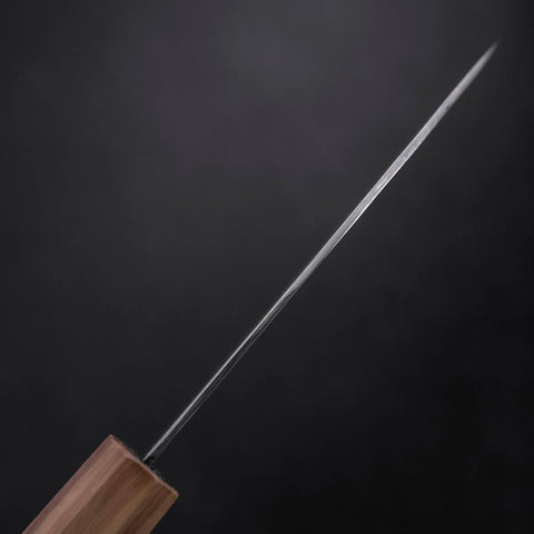 Petty AUS-8 Nashiji Olive Handle 90mm-[Musashi]-[Japanese-Kitchen-Knives]