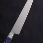 Petty AUS-8 Polished Western-Blue Handle 130mm-[Musashi]-[Japanese-Kitchen-Knives]