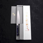 Petty AUS-8 Polished Western-Blue Handle 130mm-[Musashi]-[Japanese-Kitchen-Knives]