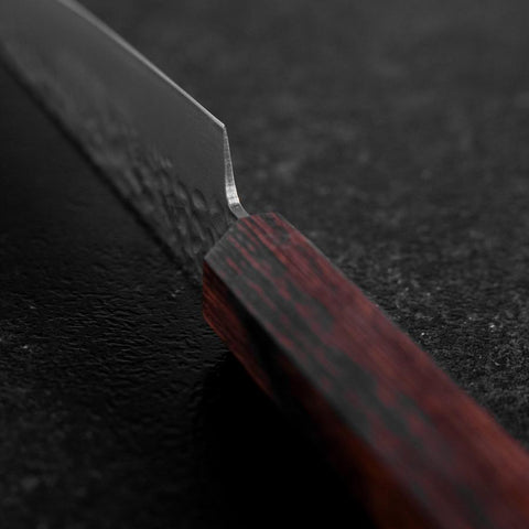 Petty AUS-8 Tsuchime Mahogany Handle 150mm (5.9”)-[Musashi]-[Japanese-Kitchen-Knives]