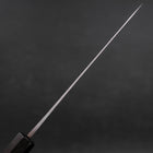 Petty Blue Steel #1 Stainless Clad Kurouchi Black Purple Urushi Handle 150mm (5.9”)-[Musashi]-[Japanese-Kitchen-Knives]