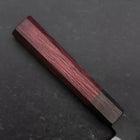 Petty Blue Steel #1 Stainless Clad Kurouchi Black Purple Urushi Handle 150mm (5.9”)-[Musashi]-[Japanese-Kitchen-Knives]