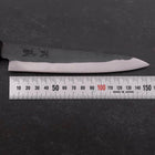 Petty Blue Steel #1 Stainless Clad Kurouchi Black Purple Urushi Handle 150mm (5.9”)-[Musashi]-[Japanese-Kitchen-Knives]