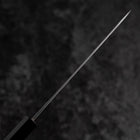 Petty Blue Steel #1 Stainless Clad Kurouchi Buffalo Ebony Handle 150mm-[Musashi]-[Japanese-Kitchen-Knives]
