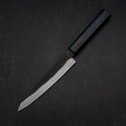 Petty Blue Steel #2 Kurouchi Dark Blue Urushi Handle 150mm (5.9”)-[Musashi]-[Japanese-Kitchen-Knives]