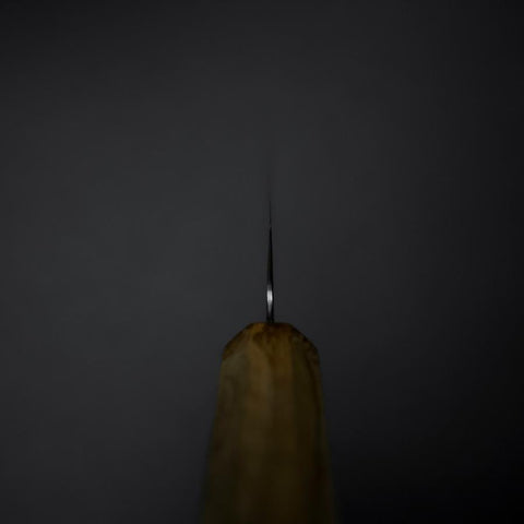 Petty Blue Steel #2 Polished Olive Handle 150mm (5.9”)-[Musashi]-[Japanese-Kitchen-Knives]