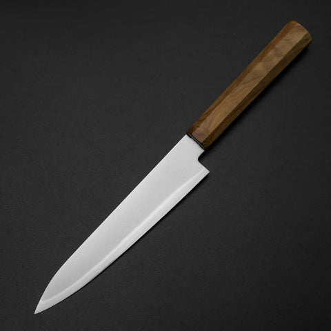 Petty Blue Steel #2 Polished Olive Handle 150mm-[Musashi]-[Japanese-Kitchen-Knives]
