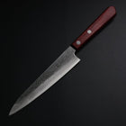 Petty Blue Super Nashiji Red Western Handle 150mm (5.9”)-[Musashi]-[Japanese-Kitchen-Knives]