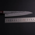 Petty Blue Super Nashiji Red Western Handle 150mm-[Musashi]-[Japanese-Kitchen-Knives]