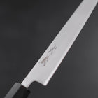 Petty Blue Super Polished Ebony Handle 150mm-[Musashi]-[Japanese-Kitchen-Knives]