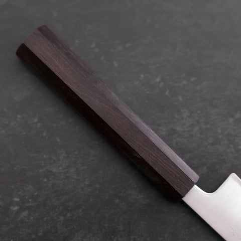 Petty Blue Super Polished Ebony Handle 150mm-[Musashi]-[Japanese-Kitchen-Knives]