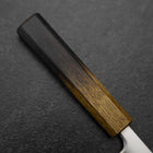 Petty Blue Super Polished Yaki Urushi Handle 135mm-[Musashi]-[Japanese-Kitchen-Knives]