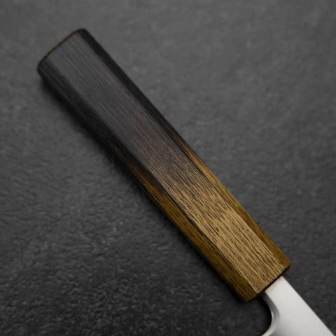 Petty Blue Super Polished Yaki Urushi Handle 135mm-[Musashi]-[Japanese-Kitchen-Knives]
