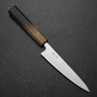 Petty Blue Super Polished Yaki Urushi Handle 135mm-[Musashi]-[Japanese-Kitchen-Knives]