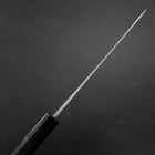 Petty Blue Steel #1 Kurouchi Chokin Auspicious Cloud-Sun Buffalo Ebony Handle 150mm-[Musashi]-[Japanese-Kitchen-Knives]