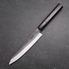 Petty Blue Steel #1 Kurouchi Chokin Sakura Buffalo Ebony Handle 150mm-[Musashi]-[Japanese-Kitchen-Knives]