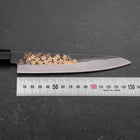 Petty Blue Steel #1 Kurouchi Chokin Sakura Buffalo Ebony Handle 150mm-[Musashi]-[Japanese-Kitchen-Knives]