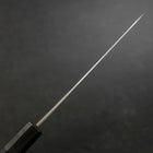 Petty Blue Steel #1 Stainless Clad Kurouchi Black Dark Blue Urushi Handle 150mm-[Musashi]-[Japanese-Kitchen-Knives]