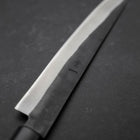 Petty Blue Steel #1 Stainless Clad Kurouchi Buffalo Magnolia Handle 150mm-[Musashi]-[Japanese-Kitchen-Knives]