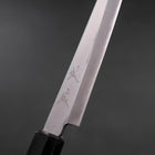Petty Blue Steel #1 Stainless Clad Polished Buffalo Magnolia Handle 150mm-[Musashi]-[Japanese-Kitchen-Knives]