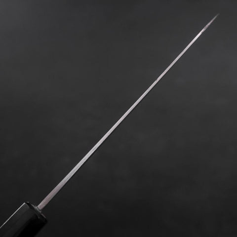 Petty Blue Steel #1 Stainless Clad Polished Buffalo Magnolia Handle 150mm-[Musashi]-[Japanese-Kitchen-Knives]