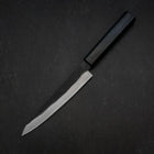 Petty Blue Steel #2 Kurouchi Dark Blue Urushi Handle 150mm-[Musashi]-[Japanese-Kitchen-Knives]