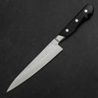 Petty Blue Steel #2 Tsuchime Stainless Clad Western Handle 135mm-[Musashi]-[Japanese-Kitchen-Knives]