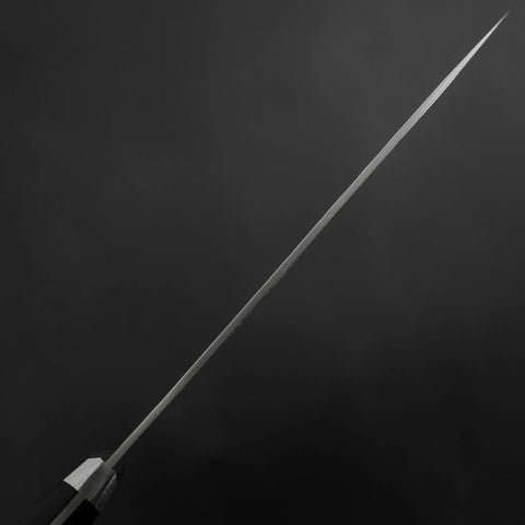 Petty Blue Steel #2 Tsuchime Stainless Clad Western Handle 135mm-[Musashi]-[Japanese-Kitchen-Knives]