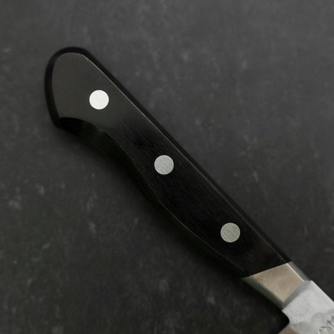 Petty Blue Steel #2 Tsuchime Stainless Clad Western Handle 135mm-[Musashi]-[Japanese-Kitchen-Knives]