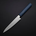 Petty Chromax Polished Blue Urushi Handle 150mm-[Musashi]-[Japanese-Kitchen-Knives]