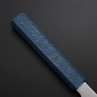 Petty Chromax Polished Blue Urushi Handle 150mm-[Musashi]-[Japanese-Kitchen-Knives]